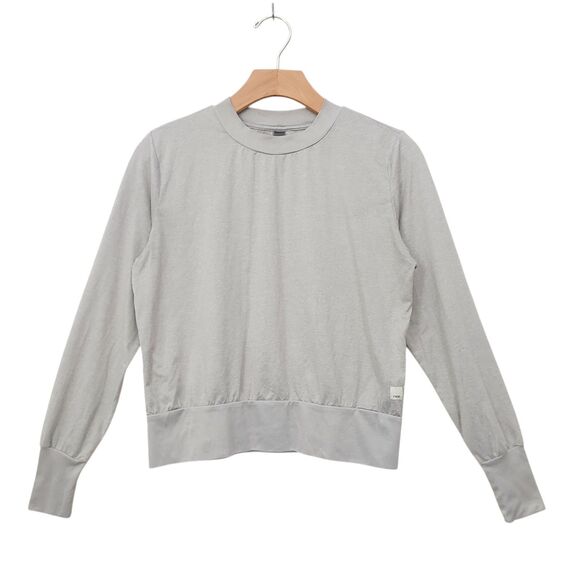 Vuori Tee Womens Small Light Gray Long Sleeve Soft Daydream Crew Neck Activewear - Picture 1 of 10